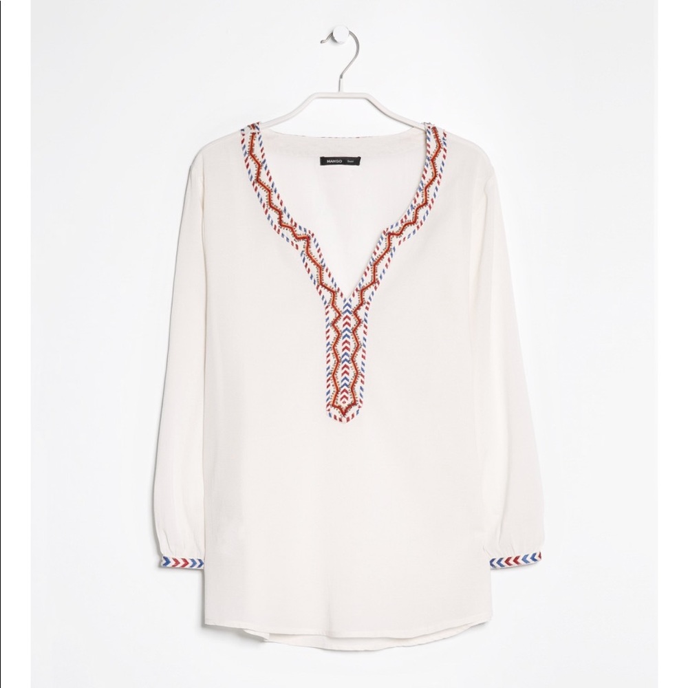 Mango Suit Tunic with Beading